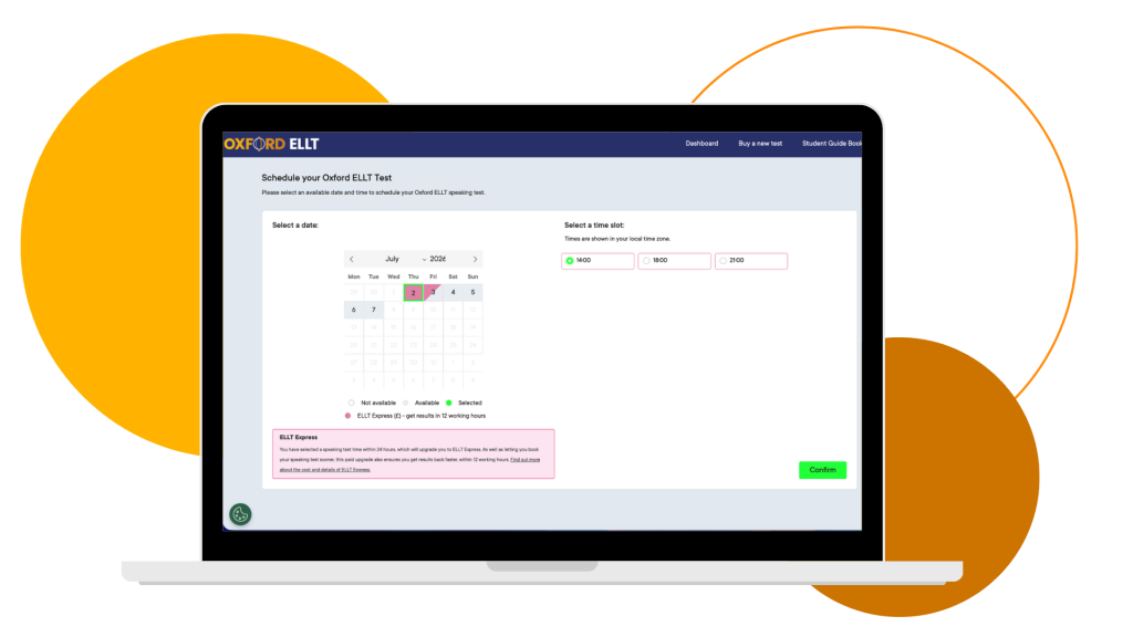 Oxford ELLT Express: fast English language test for university applications